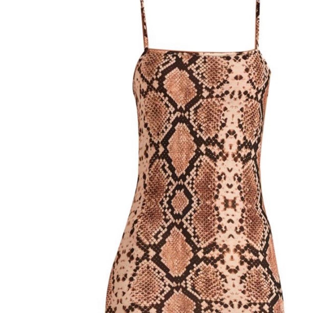 Snake Print Midi Dress - Picture 2 of 4